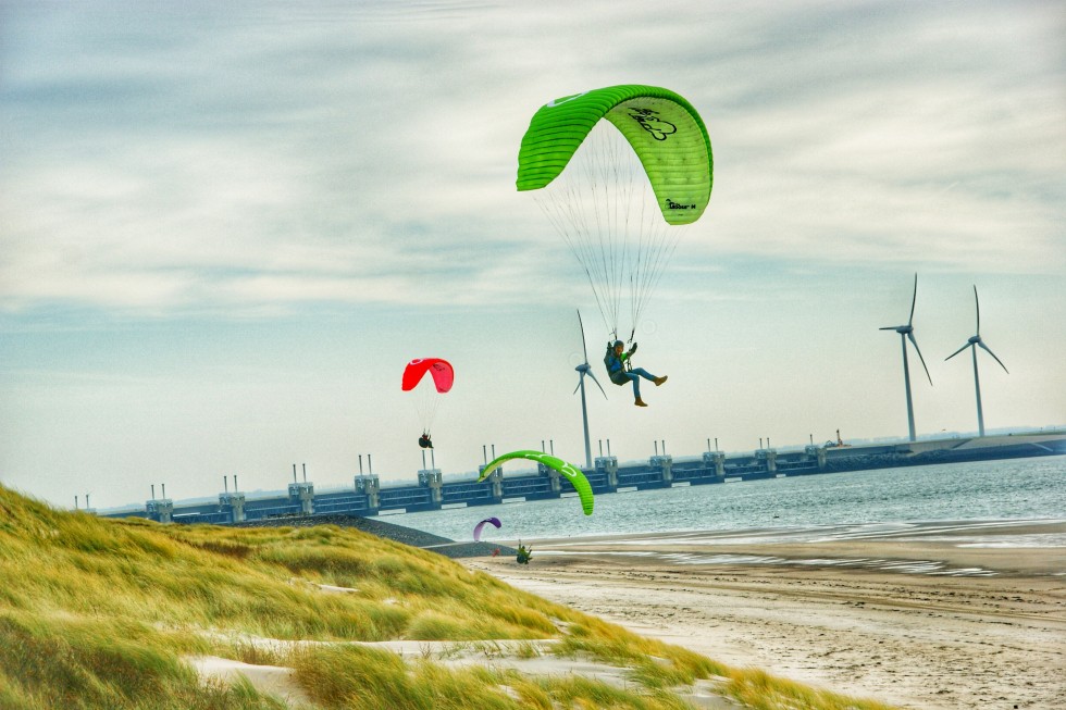 Paragliders Westenschouwen